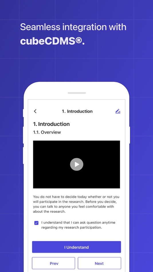 #6. cubeCONSENT 3.0 - For Site INV (iOS) Av: (주)씨알에스큐브