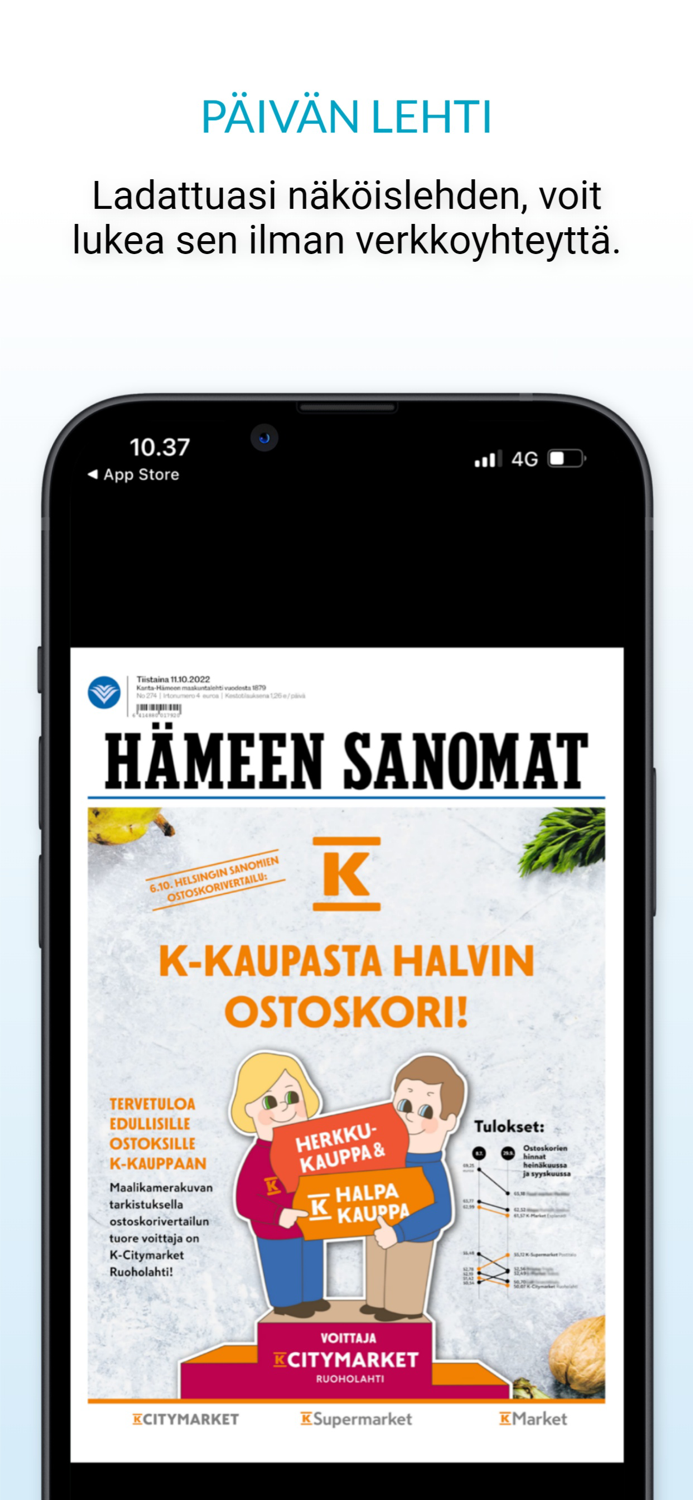 Hämeen Sanomat -sovellus