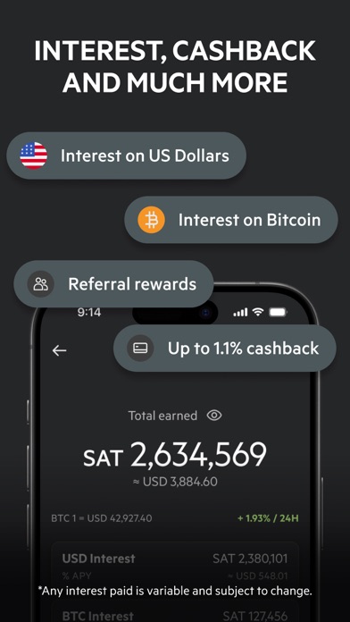 Screenshot #3 pour Xapo Bank: Save in BTC & USD