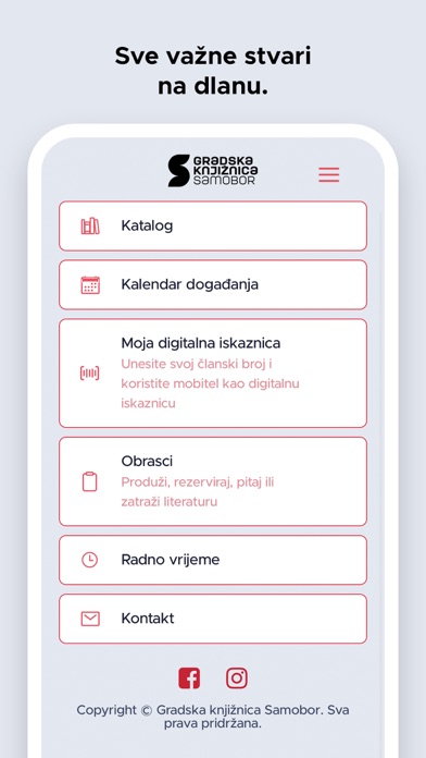 Gradska knjižnica Samobor Screenshot