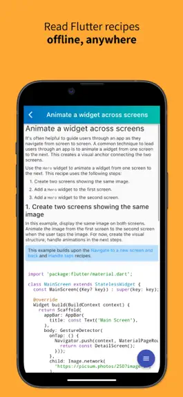 Game screenshot Flutter Offline Docs apk