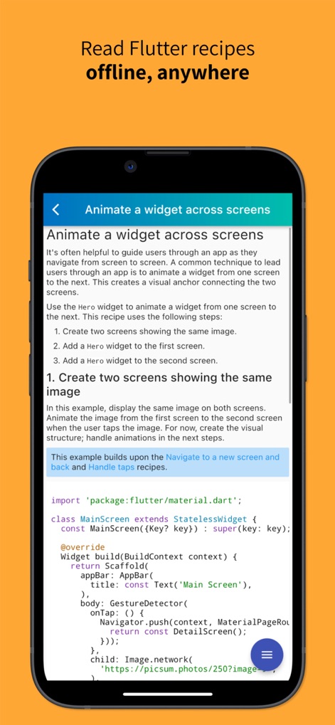 Flutter Offline Docs - 