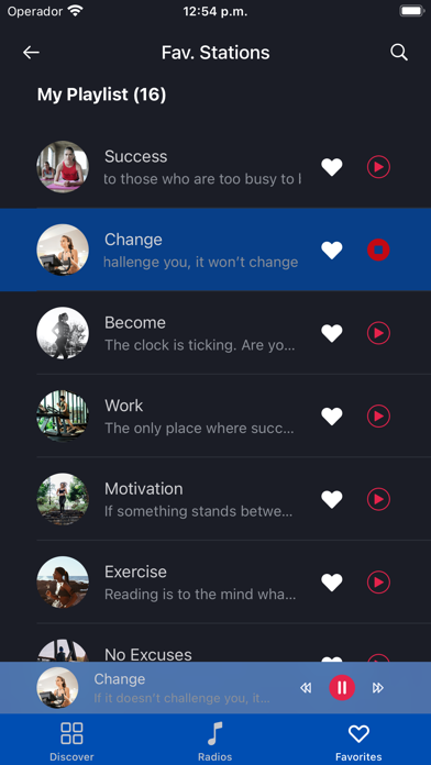 Fitness Radio Screenshot