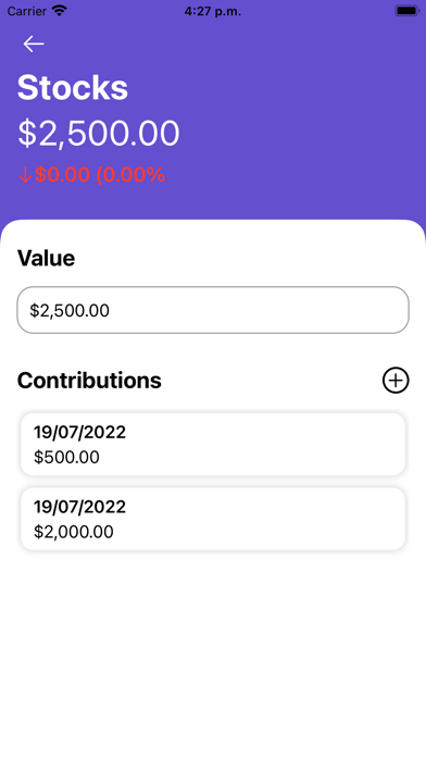 Simple Investment Tracker Screenshot