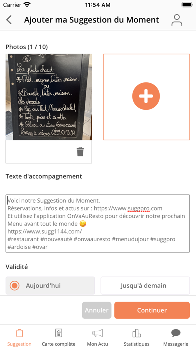 Screenshot #3 pour SuggPro - Restaurateur avertit