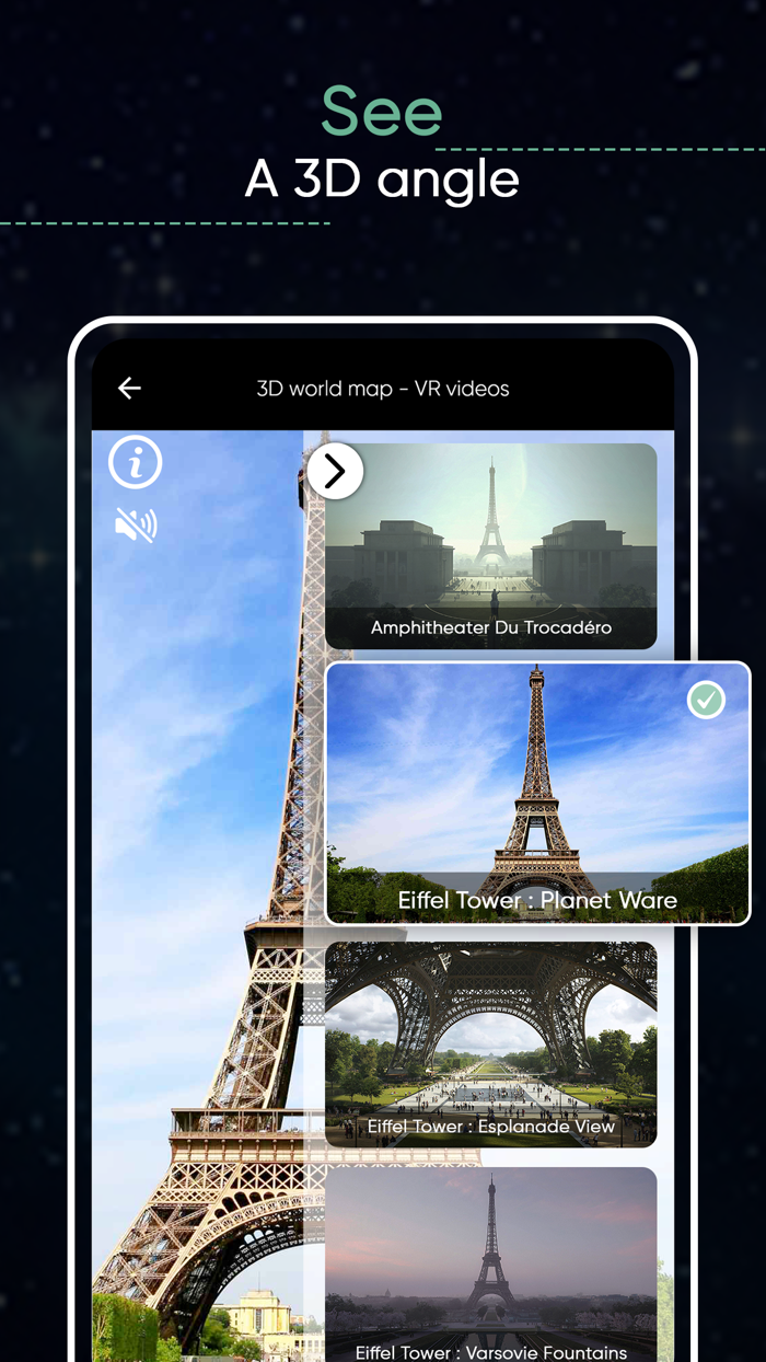 3D World Map  Famous Places