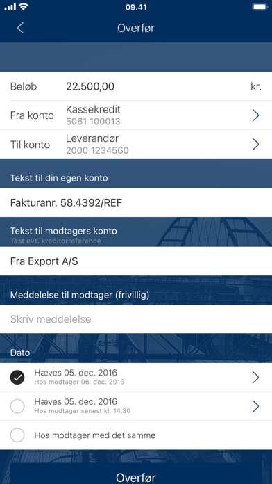 Sydbanks MobilBank Erhverv Screenshot