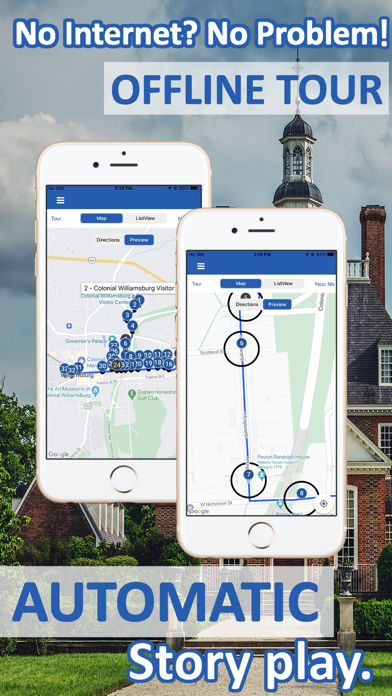 Colonial Williamsburg GPS Tour Screenshot