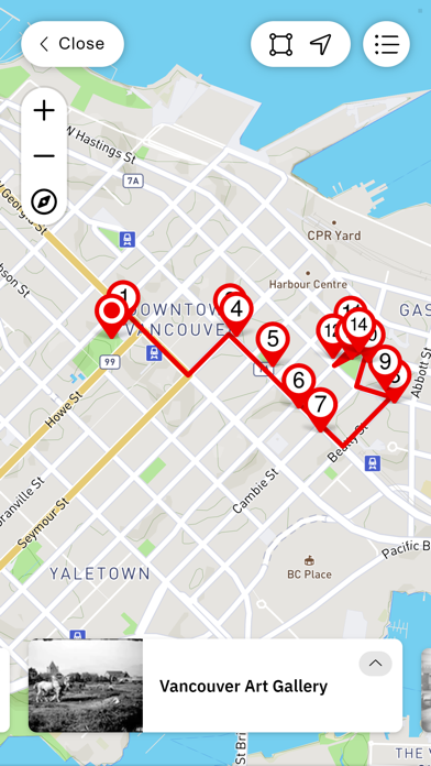 BCLabour History Walking Tours Screenshot