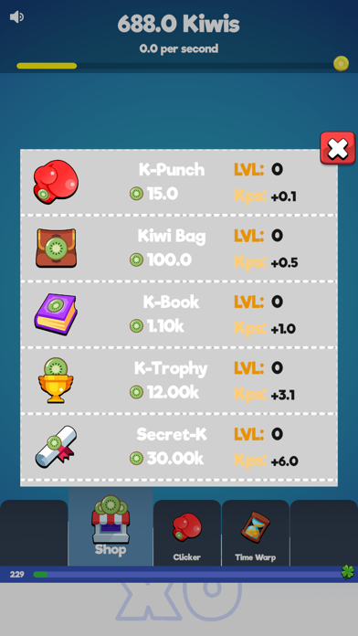 Fruit Clicker Kiwi Ver Screenshot
