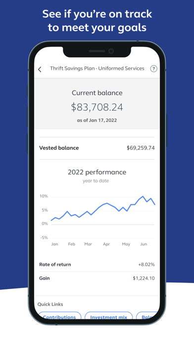 Thrift Savings Plan Screenshot
