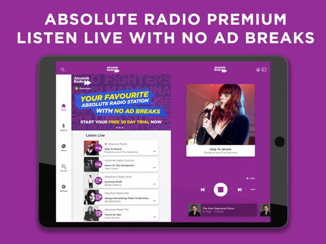 Absolute rock sale radio