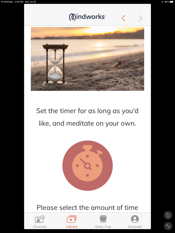 Mindworks: Guided Meditation iPad screenshot 7 - Health & Fitness app
