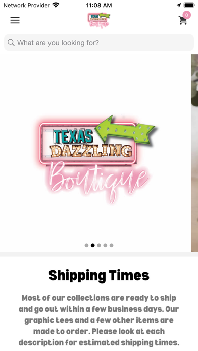 Texas Dazzling Boutique Screenshot
