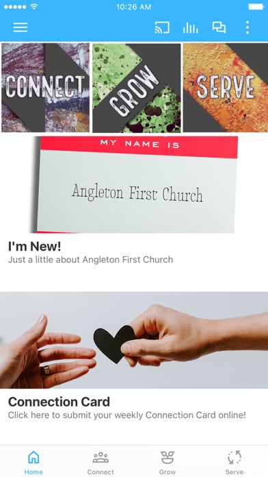 Angleton First Church Screenshot