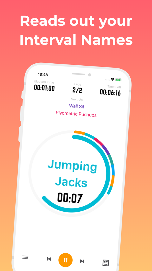 #2. Exercise Timer: Interval Timer (iOS) 게시자: Neurondigital Ltd