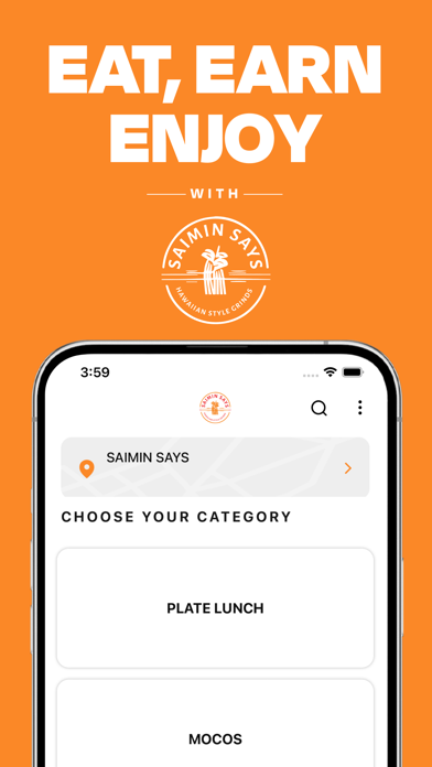 Saimin Says iPhone screenshot 1 - Food & Drink app