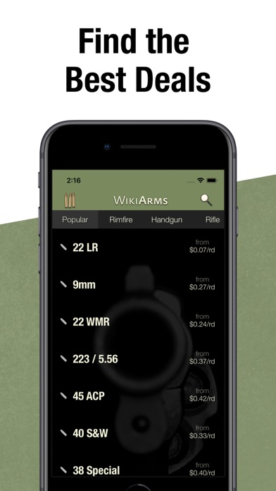 Screenshot #1 pour WikiArms Ammo & Firearm Engine