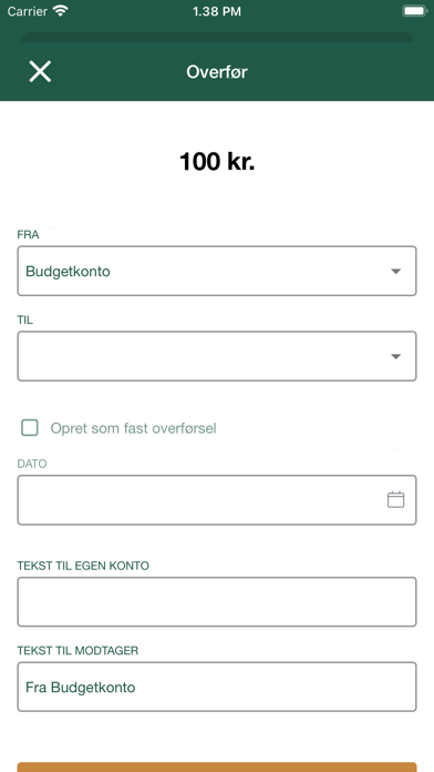 Andelskassen Erhverv Screenshot