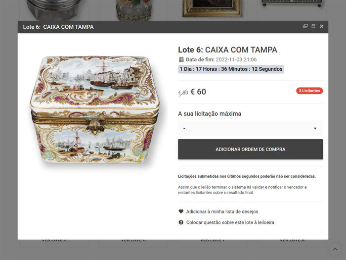 BidAntiques - Leilões online