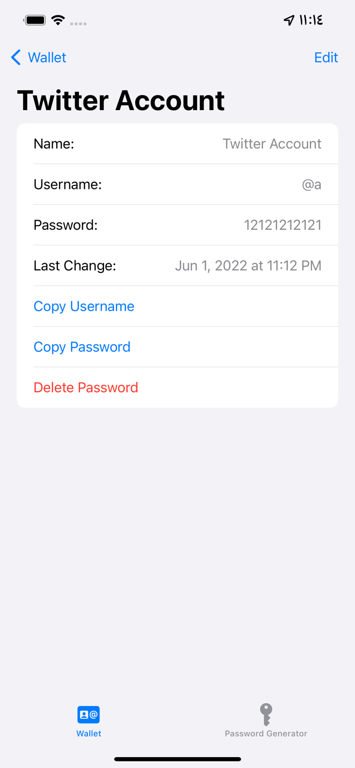 Wallet  المحفظة