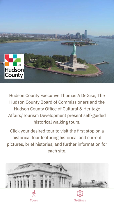 Hudson County Walking Tours Screenshot