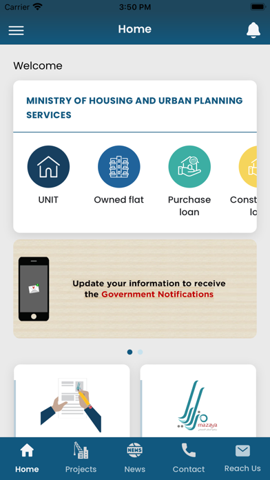 Ministry of Housing- Bahrain Screenshot