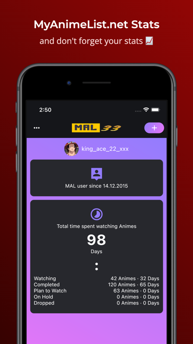 MAL 33 Tracker Screenshot