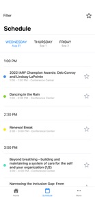 IARF Events screenshot #1 for iPhone