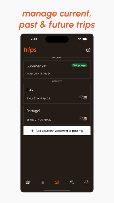 Ramble: Van Travel App Screenshot