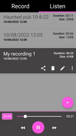 Game screenshot EVP Recorder (Voice Recorder) apk