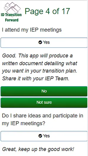 ID Transition Forward App screenshot 3