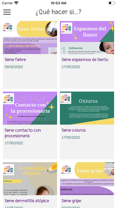 BSA APPediatria ESP Screenshot