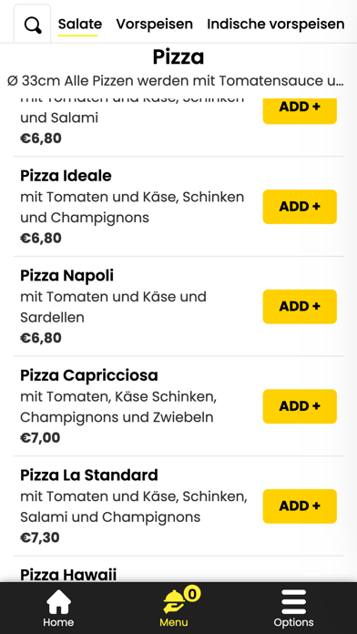 Pizzeria Holzofen Screenshot