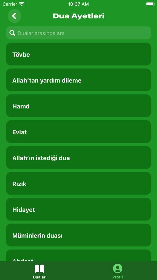 #3. Dualar (iOS) Podle: Savaş Özdemir