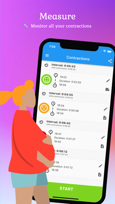 Easy Contraction Timerのおすすめ画像1