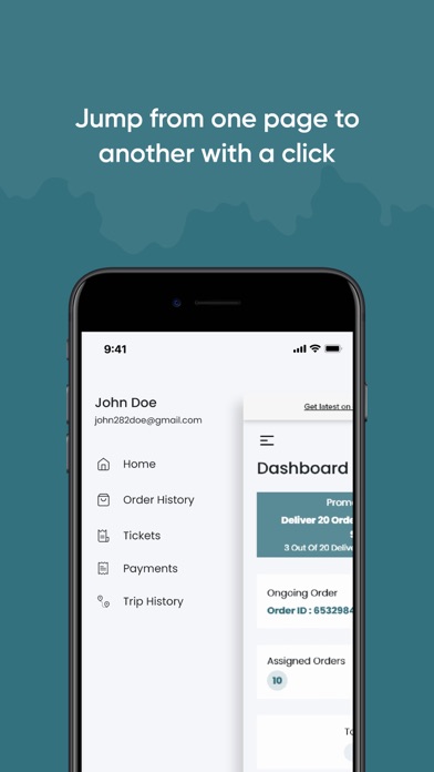 Tevio-Courier:Pickup & Deliver Screenshot