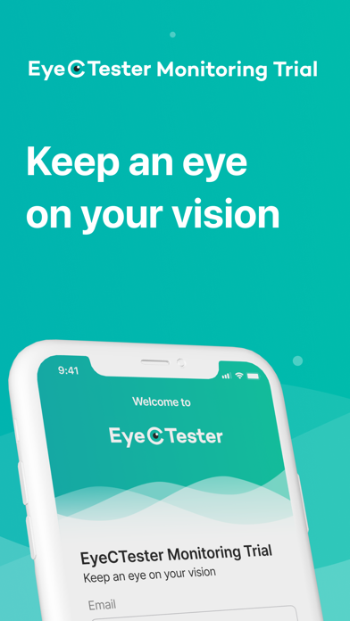 EyeCTester Monitoring Trial Screenshot