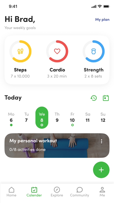 Duofit fitness and nutrition Screenshot