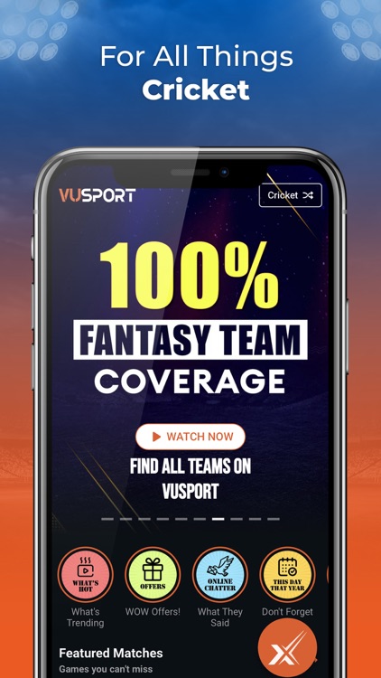 VUSport: Live Cricket & Stats