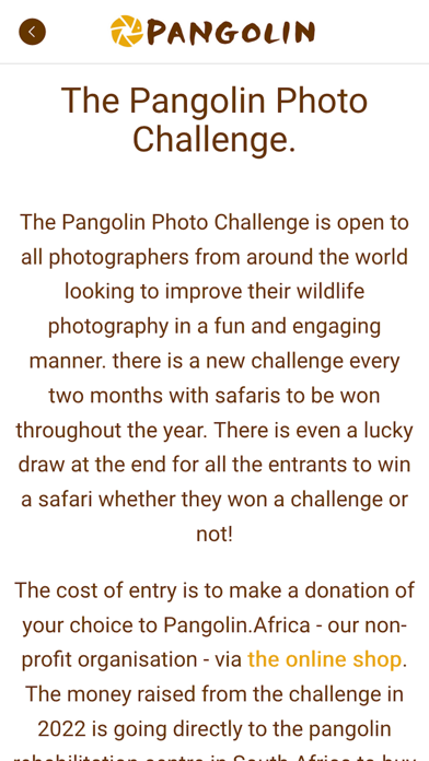 Pangolin Wildlife Photography Screenshot