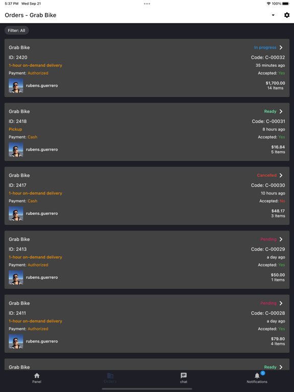 Screenshot #6 pour GoGrab Orders
