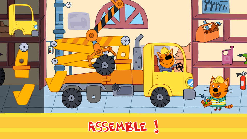 Kid-E-Cats: Building Car Games - 3.2.1 - (iOS)