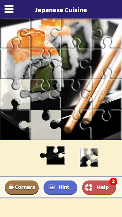 Japanese Cuisine Puzzle Screenshot