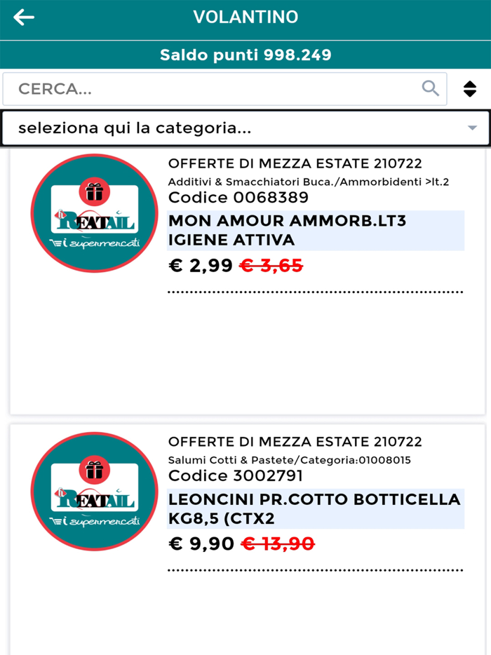 FLReatail Market Fidelity Card