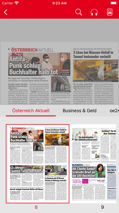 Tageszeitung ÖSTERREICH HD Screenshot