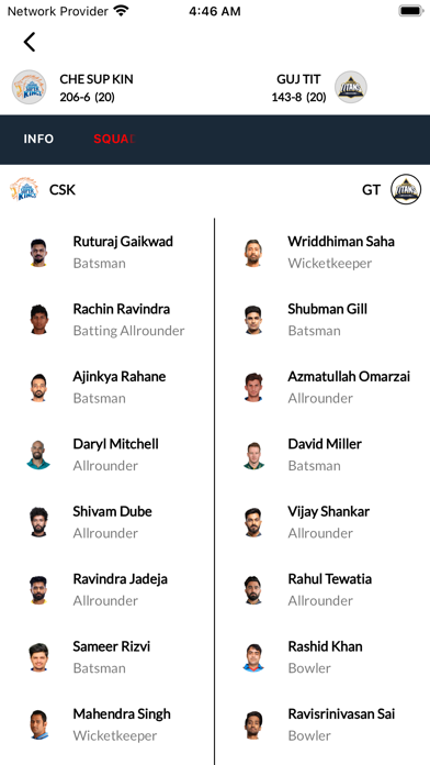 FirstCric - Live Score Screenshot