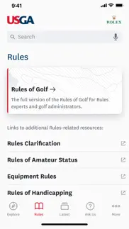 the official rules of golf iphone screenshot 1