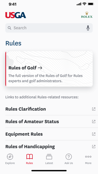 The Official Rules of Golf Screenshot