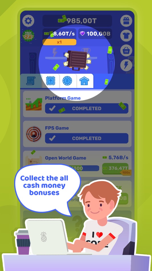 #6. Idle Game Dev Simulator (iOS) 由: Tuna Ozcelik